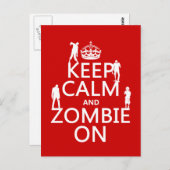 冷静に、そしてゾンビと共に（任意の色） ポストカード (正面/裏面)