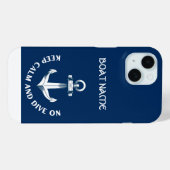 冷静に、そしてダイビングしよう、アンカー紺夏 Case-Mate iPhoneケース (裏面 (横))