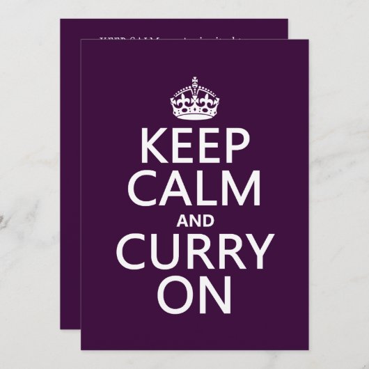 冷静に〜を冷やかす 招待状 (正面/裏面)