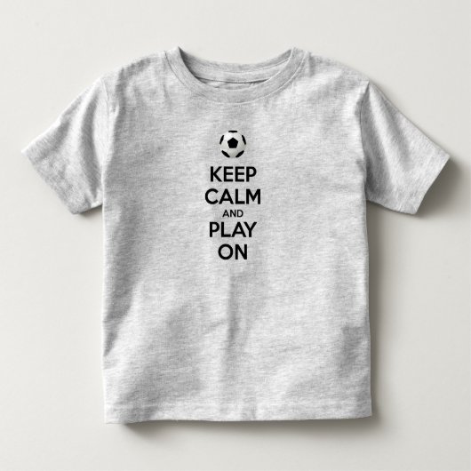 冷静に、プレイを続けろ トドラーTシャツ (正面)