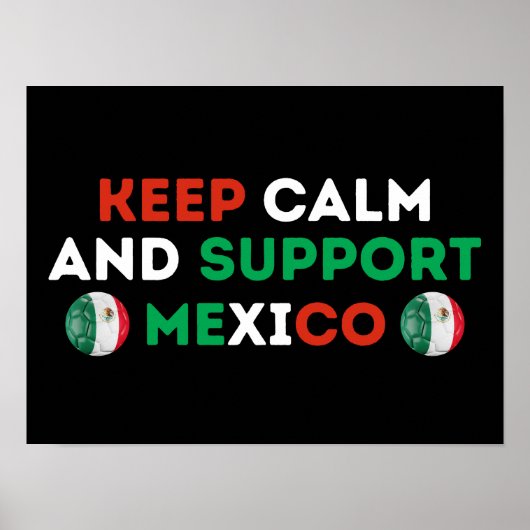 冷静に、メキシコサッカーを応援しよう ポスター (正面)