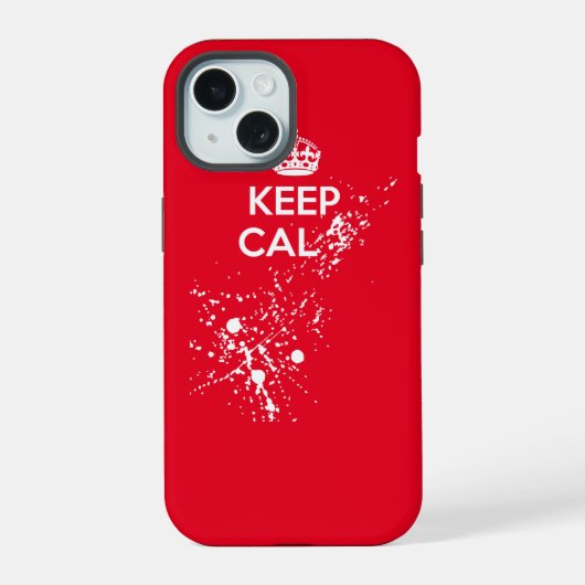 冷静に… iPhone 15ケース (裏面)