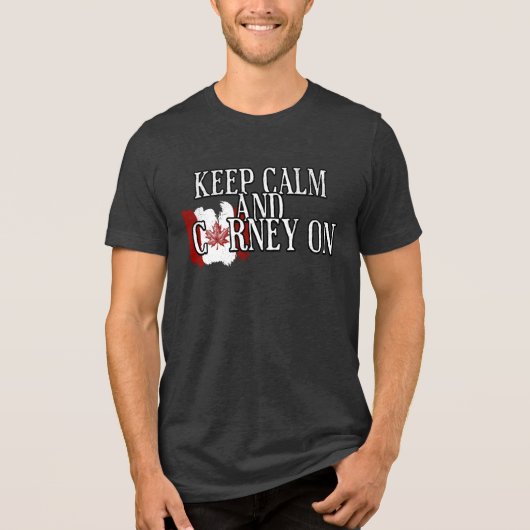 冷静にCarneyを続けよう トライブレンドTシャツ (正面)