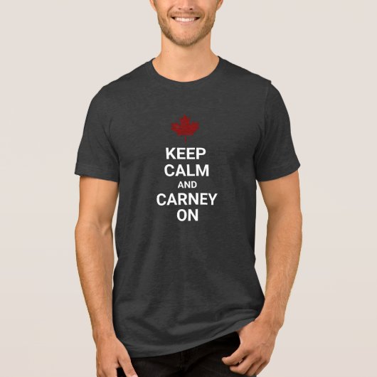 冷静にCarneyを続けよう トライブレンドTシャツ (正面)