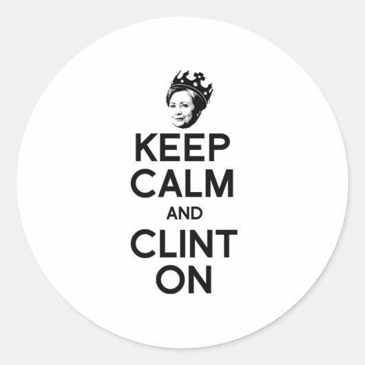 冷静にCLINTを信じて -- ラウンドシール (正面)