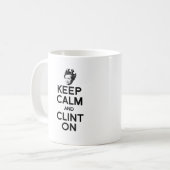 冷静にCLINTを信じろ -- コーヒーマグカップ (正面左)
