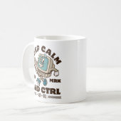冷静にCTRL コーヒーマグカップ (正面左)
