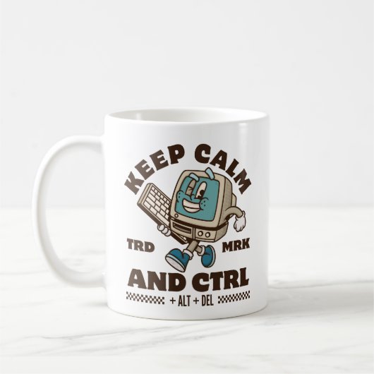 冷静にCTRL コーヒーマグカップ (左)
