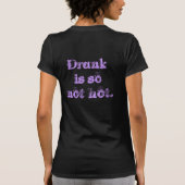 冷静熱いですがあります。 - drunkありません tシャツ (裏面)