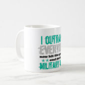 凌いで下さい コーヒーマグカップ (正面左)