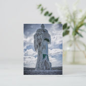 凍ったバルト海岸の灯台 ポストカード (スタンド正面)