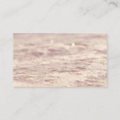 凍った冬のシルバー雪の花 ピンクの本のリクエスト エンクロージャーカード (裏面)