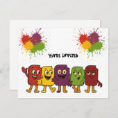 凍った友達の招待状 招待状 (正面/裏面)