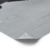 凍った川の上を飛ぶB48のカナダガン ポスター (角)