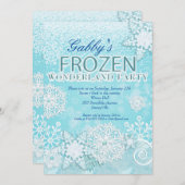 凍った招待状, 冬の招待状, 雪の招待 招待状 (正面/裏面)
