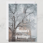 凍った木々と雄大な大聖堂 シーズンカード (正面)