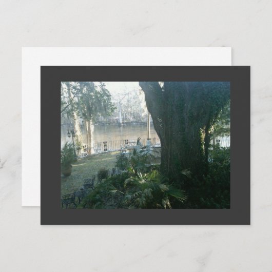 凍った湖 ポストカード (正面/裏面)