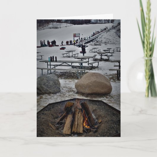 「凍った状態で生まれた」クリスマスカード カード (正面)