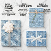 凍った窓ガラスと氷の結晶のパターン ラッピングペーパーシート