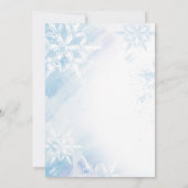 凍った誕生日パーティーの招待状 招待状 (裏面)