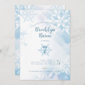 凍った誕生日パーティーの招待状 招待状 (正面/裏面)