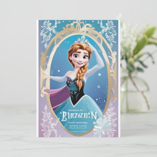 凍った誕生日 招待状 (スタンド正面)