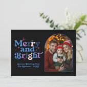 凍った頬のモダン レトロ クリスマス ファミリー フォト (スタンド正面)