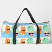 凍っていおもしろいタイムトリートサマーデザートパターン ダッフルバッグ (正面)