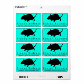 凍っていねずみ – 青ラベル ラベル (フルシート)