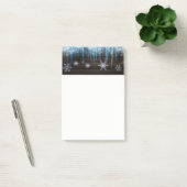 凍っていアイキュラズウィンターワンダーランドスノーフレーク&ウッド ポストイット (オフィス)