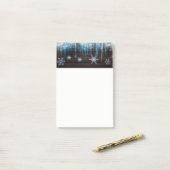 凍っていアイキュラズウィンターワンダーランドスノーフレーク&ウッド ポストイット (デスク上)