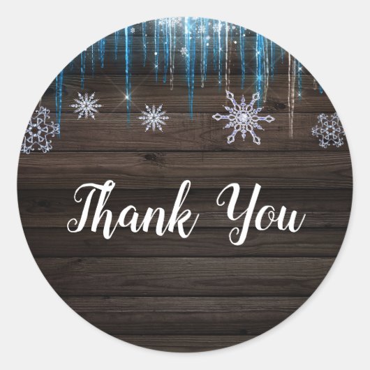 凍っていアイシクルスウィンターワンダーランドウッドパーティーの特典 ラウンドシール (正面)