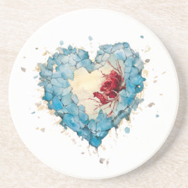 凍っていハート コースター