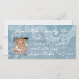 凍っていプリンセスエルサ招待状