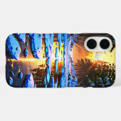 凍ってい冬の川 Case-Mate iPhoneケース (裏面 (横))