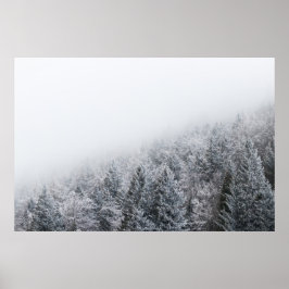 凍ってい林 ポスター