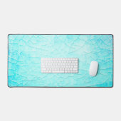 凍ってい池ターコイズ デスクマット (キーボード&マウス)