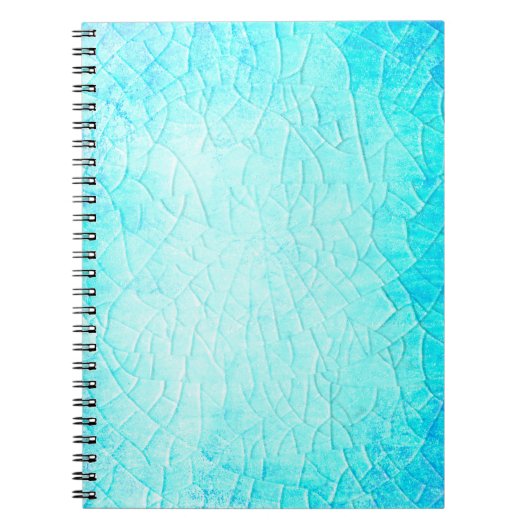 凍ってい池ターコイズ ノートブック (正面)