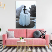 凍ってい泉 キャンバスプリント (インサイチュ (リビング))