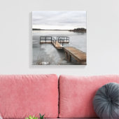 凍ってい波止場 キャンバスプリント (インサイチュ (リビング))