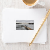 凍ってい波止場 ラベル (インサイチュ)