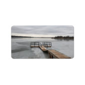 凍ってい波止場 ラベル (正面)