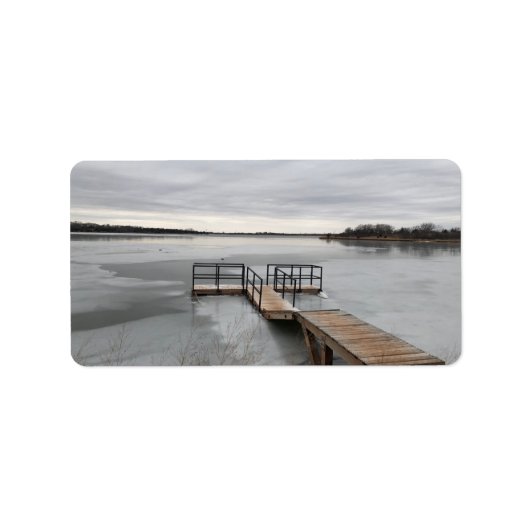 凍ってい波止場 ラベル (正面)