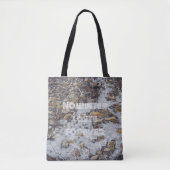 凍ってい流氷落ちた葉 トートバッグ (正面)