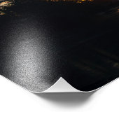 凍ってい湖アットサンセット フォトプリント            (角)