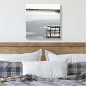 凍ってい湖 キャンバスプリント (インサイチュ (寝室))