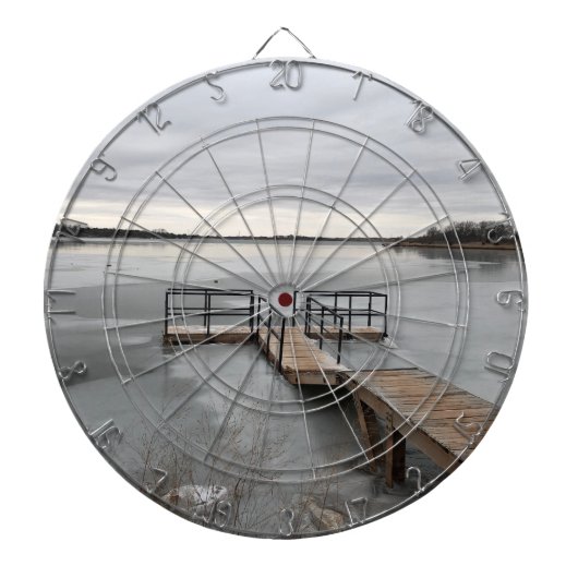 凍ってい湖 ダーツボード (正面)