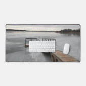 凍ってい湖 デスクマット (キーボード&マウス)
