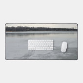 凍ってい湖 デスクマット (キーボード&マウス)