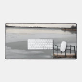 凍ってい湖 デスクマット (キーボード&マウス)